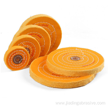 yellow cloth cotton buffing wheel for jewelry polishing